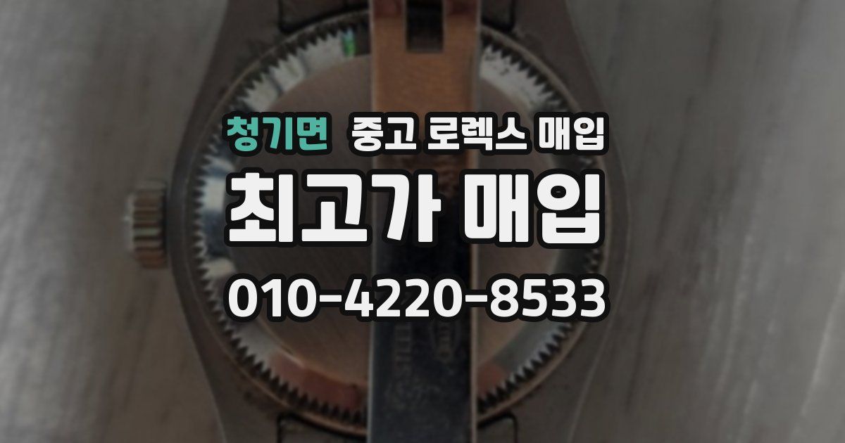 청기면 중고 로렉스 매입