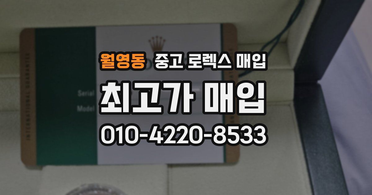월영동 중고 로렉스 매입