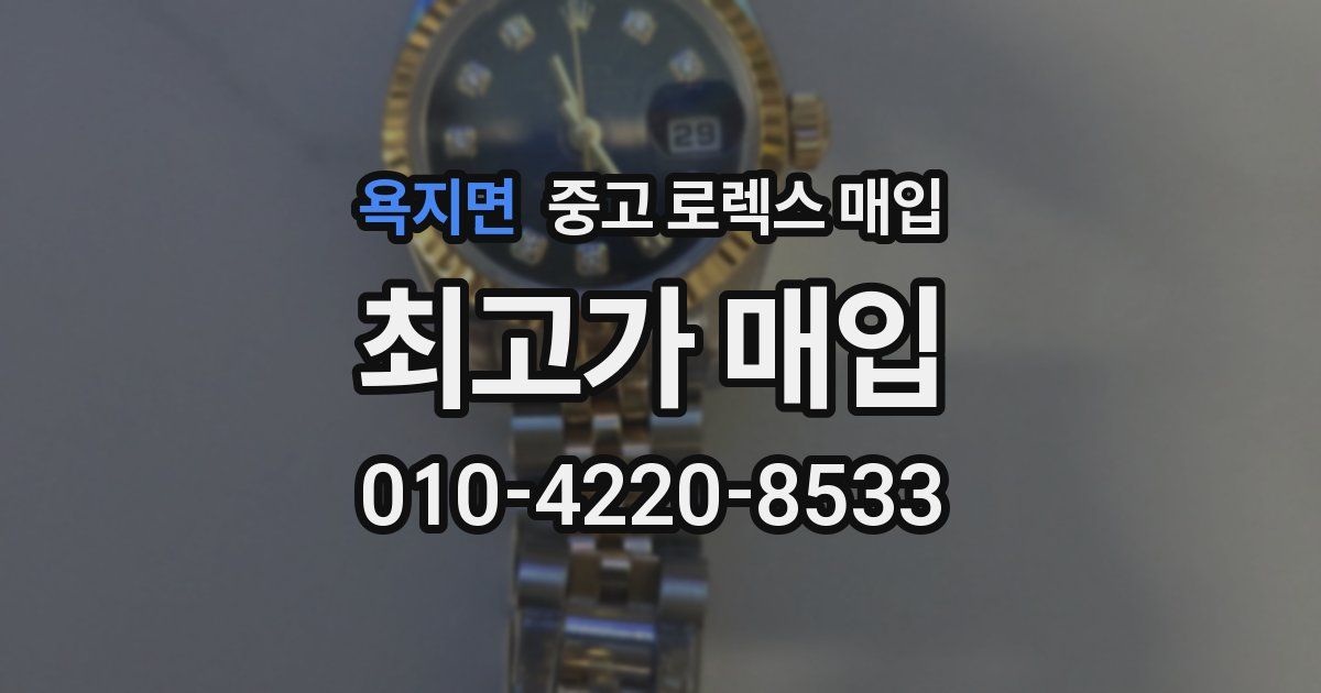 욕지면 중고 로렉스 매입