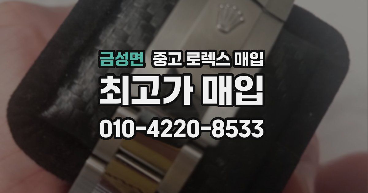금성면 중고 로렉스 매입