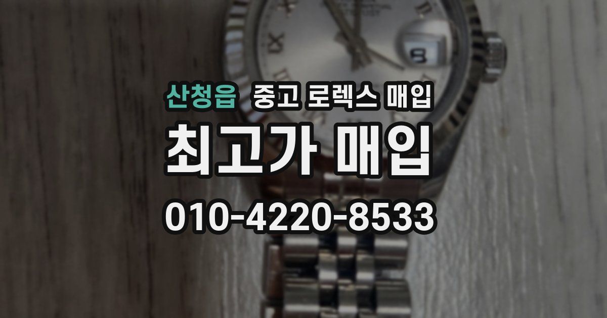 산청읍 중고 로렉스 매입