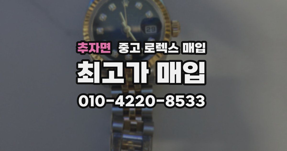추자면 중고 로렉스 매입