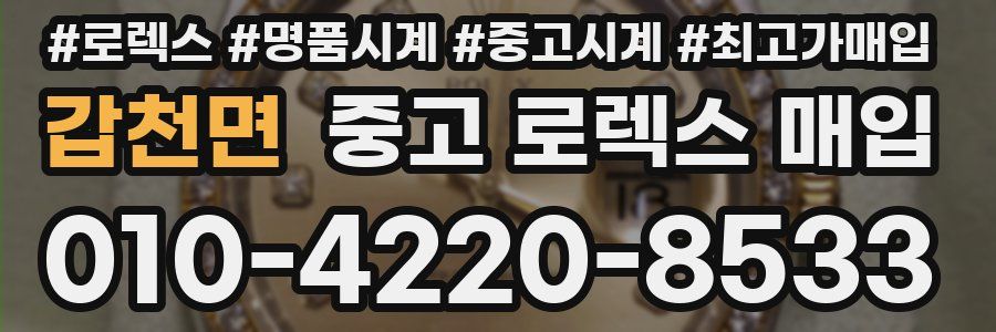 갑천면 중고 로렉스 매입