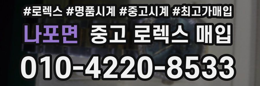 나포면 중고 로렉스 매입