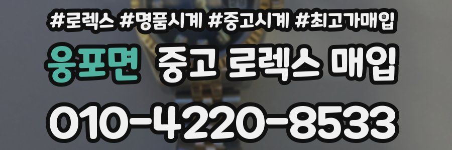 웅포면 중고 로렉스 매입