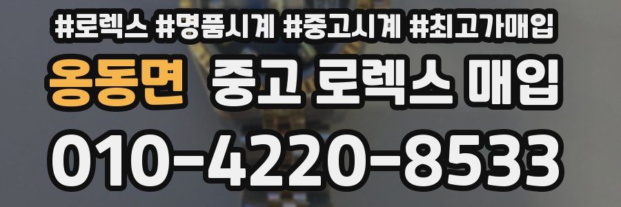 옹동면 중고 로렉스 매입