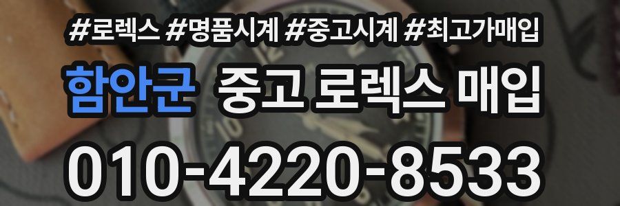 함안군 중고 로렉스 매입