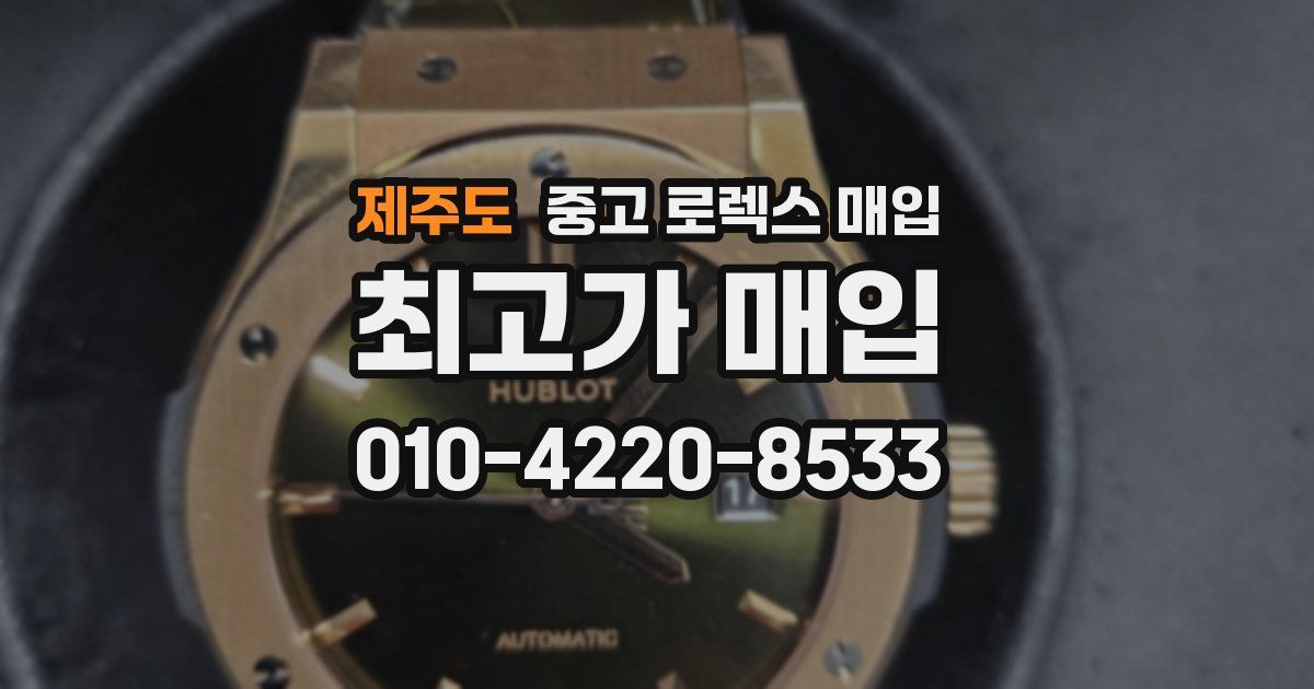 제주도 중고 로렉스 매입