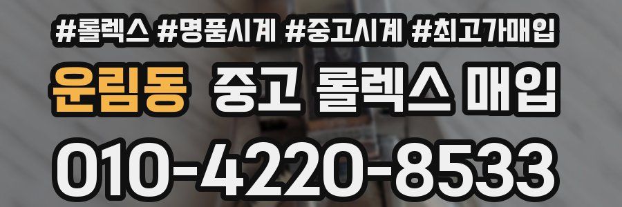 운림동 중고 롤렉스 매입