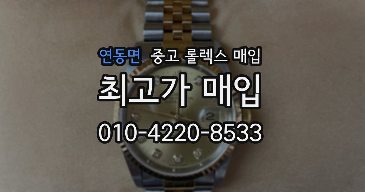 연동면 중고 롤렉스 매입