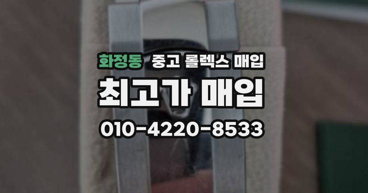 화정동 중고 롤렉스 매입
