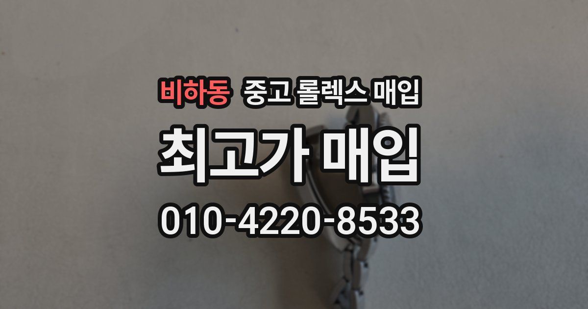 비하동 중고 롤렉스 매입