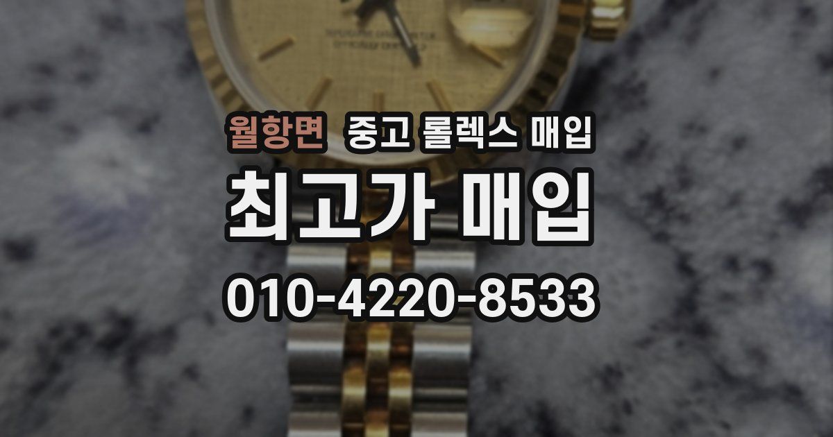 월항면 중고 롤렉스 매입