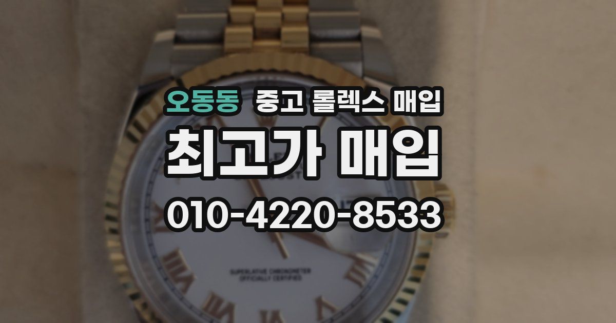 오동동 중고 롤렉스 매입