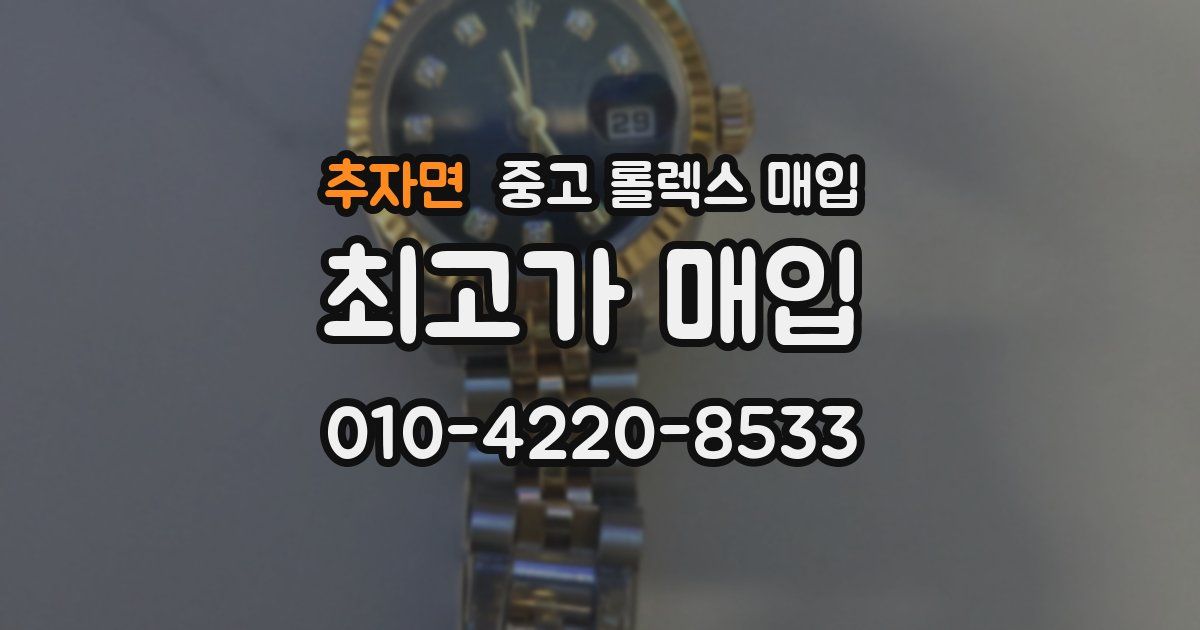 추자면 중고 롤렉스 매입