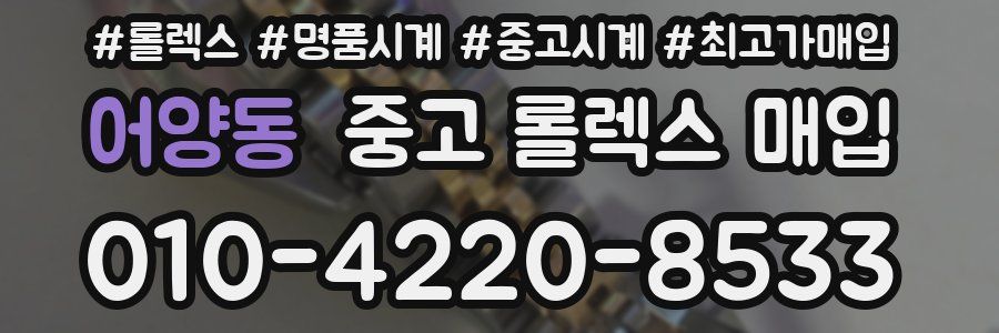 어양동 중고 롤렉스 매입