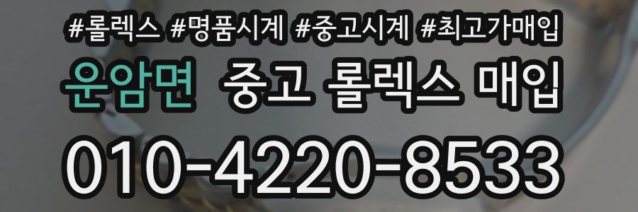 운암면 중고 롤렉스 매입