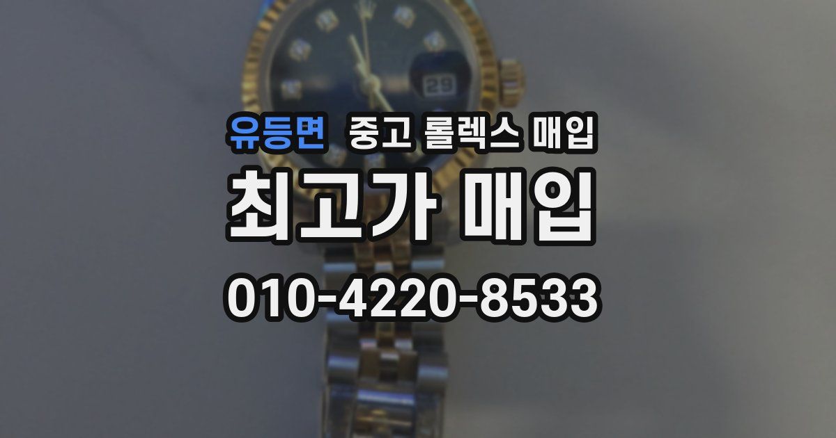 유등면 중고 롤렉스 매입