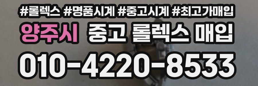 양주시 중고 롤렉스 매입