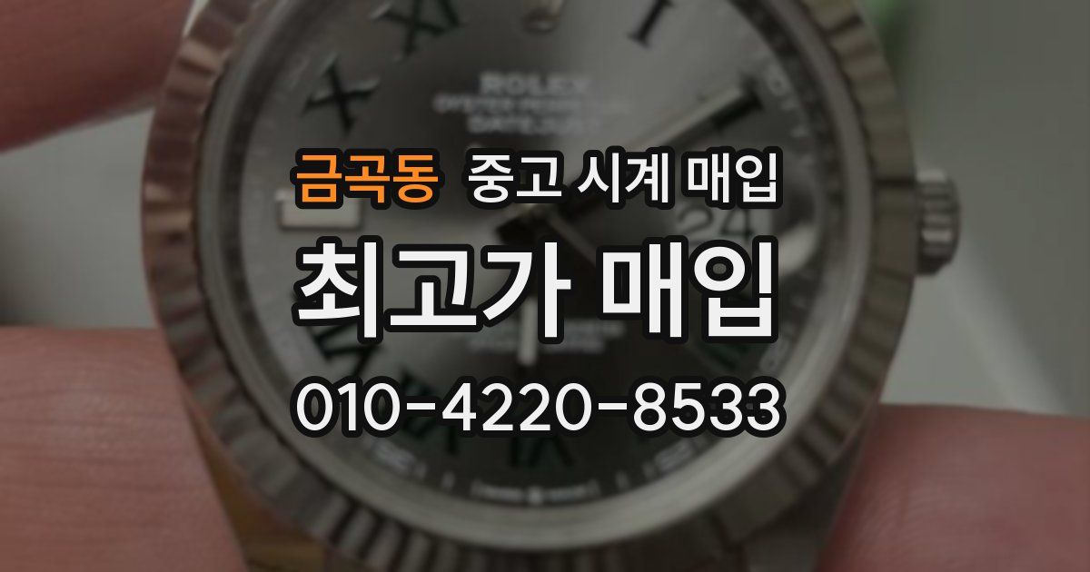 금곡동 중고 시계 매입