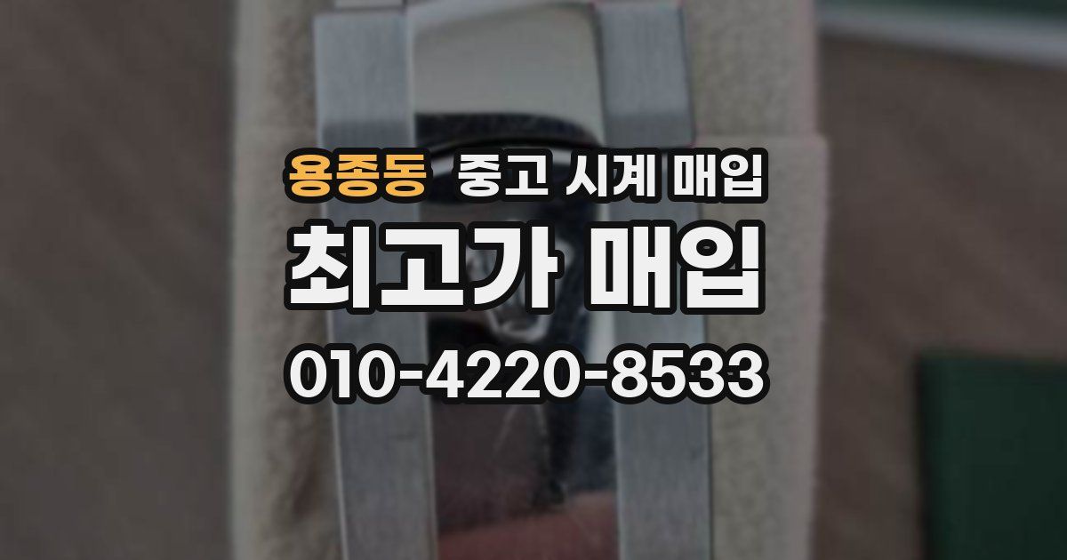 용종동 중고 시계 매입