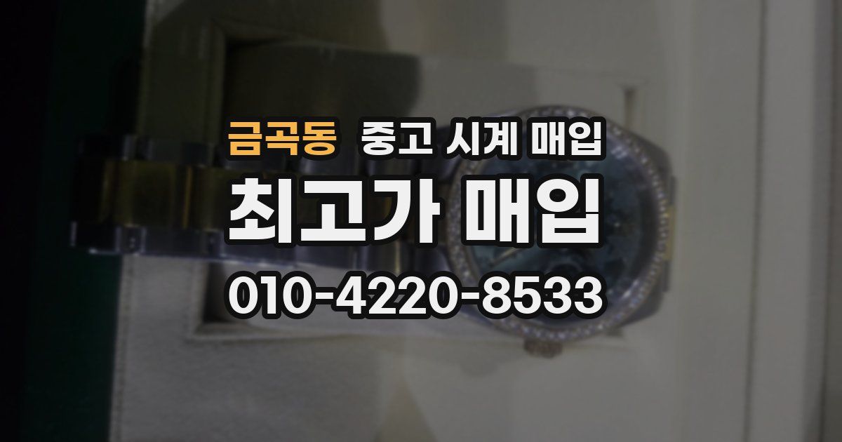금곡동 중고 시계 매입
