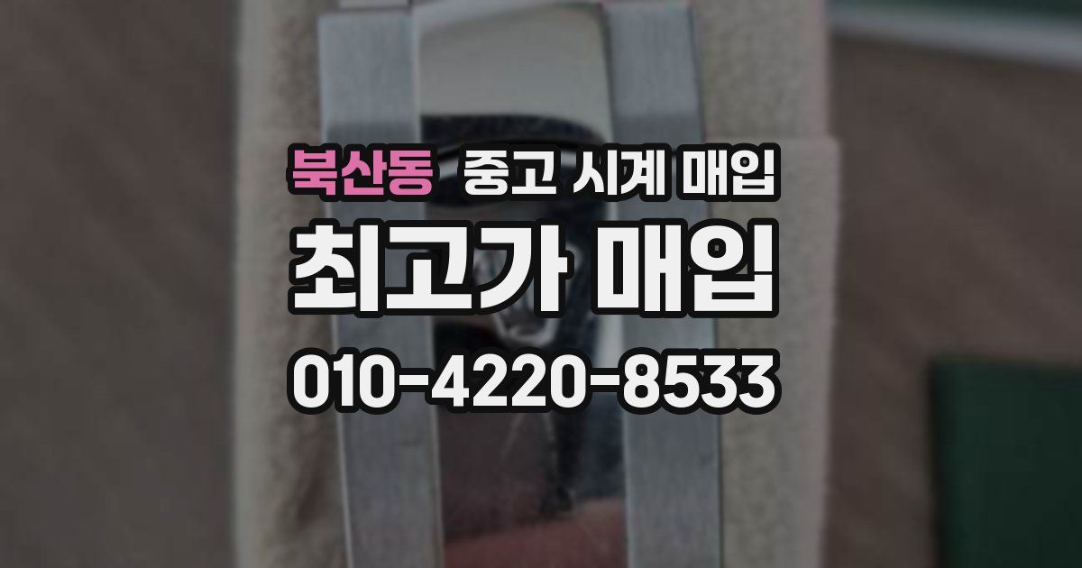 북산동 중고 시계 매입