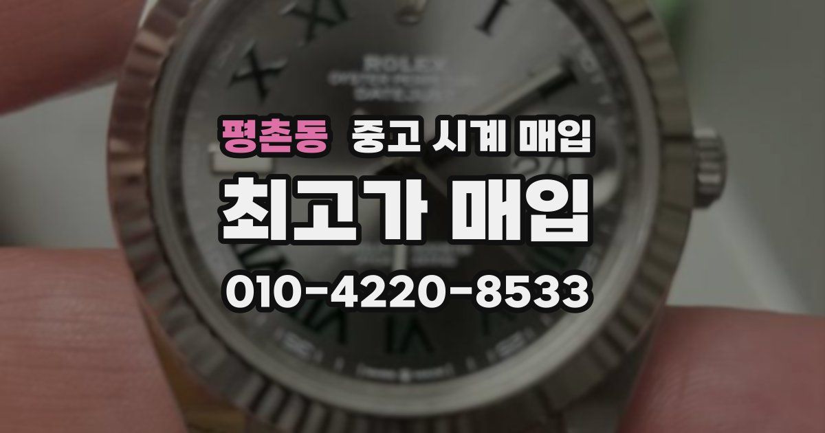 평촌동 중고 시계 매입