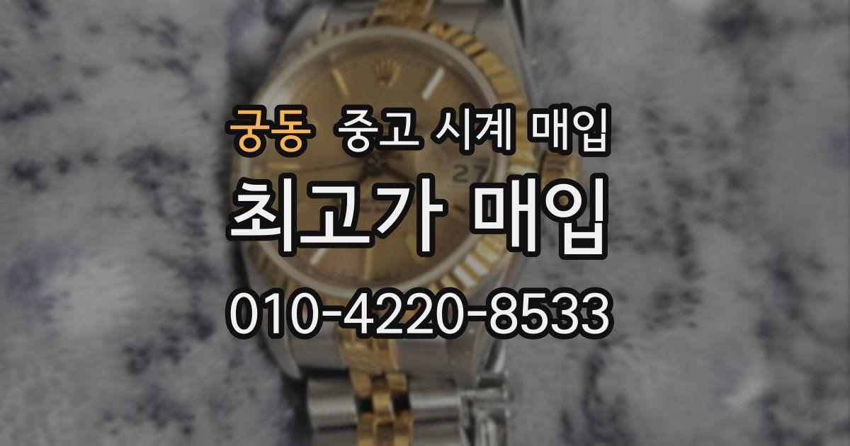 궁동 중고 시계 매입