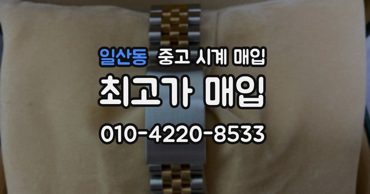 일산동 중고 시계 매입