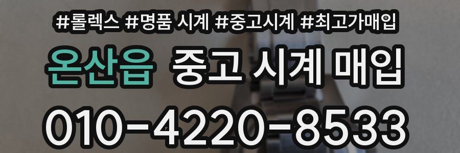 온산읍 중고 시계 매입