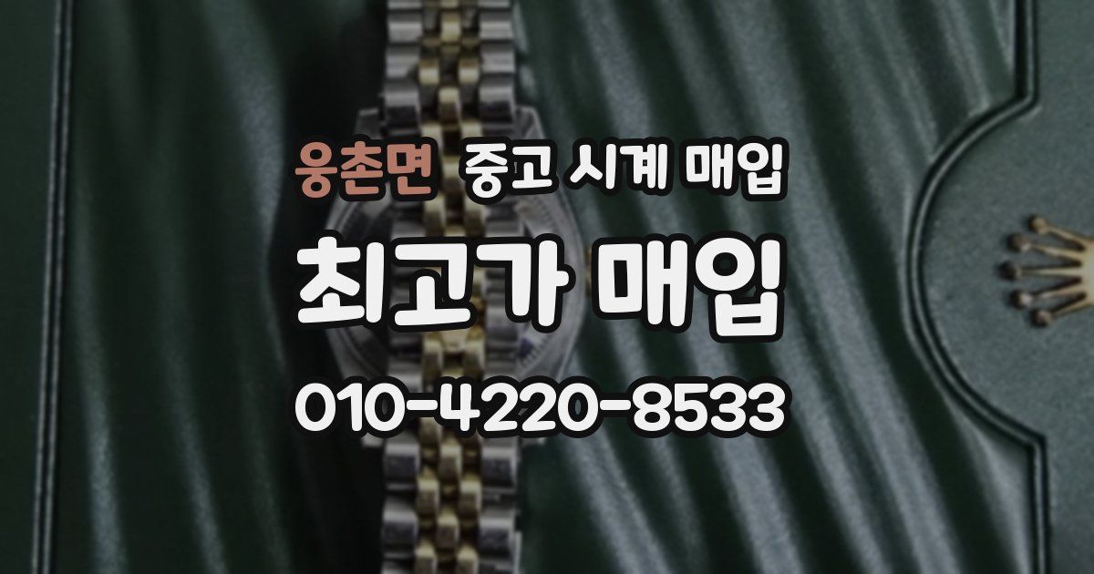 웅촌면 중고 시계 매입