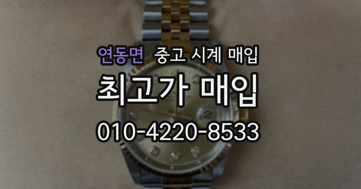 연동면 중고 시계 매입