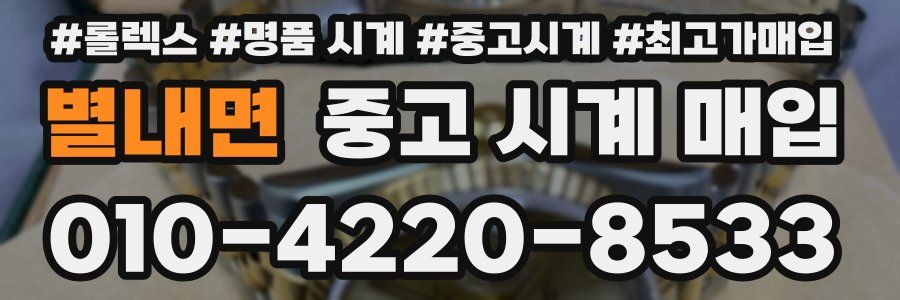 별내면 중고 시계 매입
