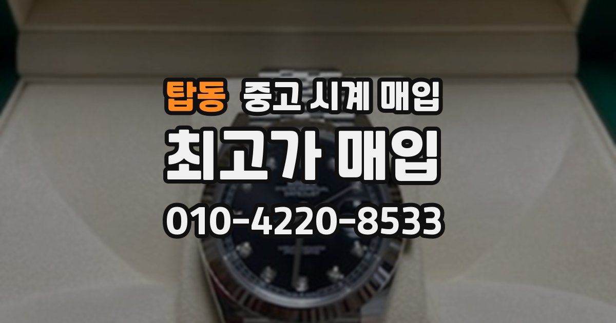 탑동 중고 시계 매입