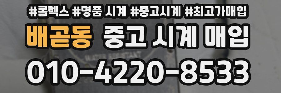 배곧동 중고 시계 매입