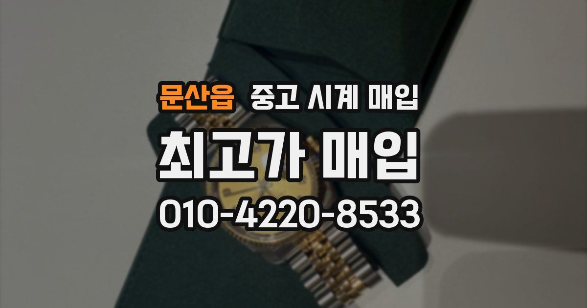 문산읍 중고 시계 매입