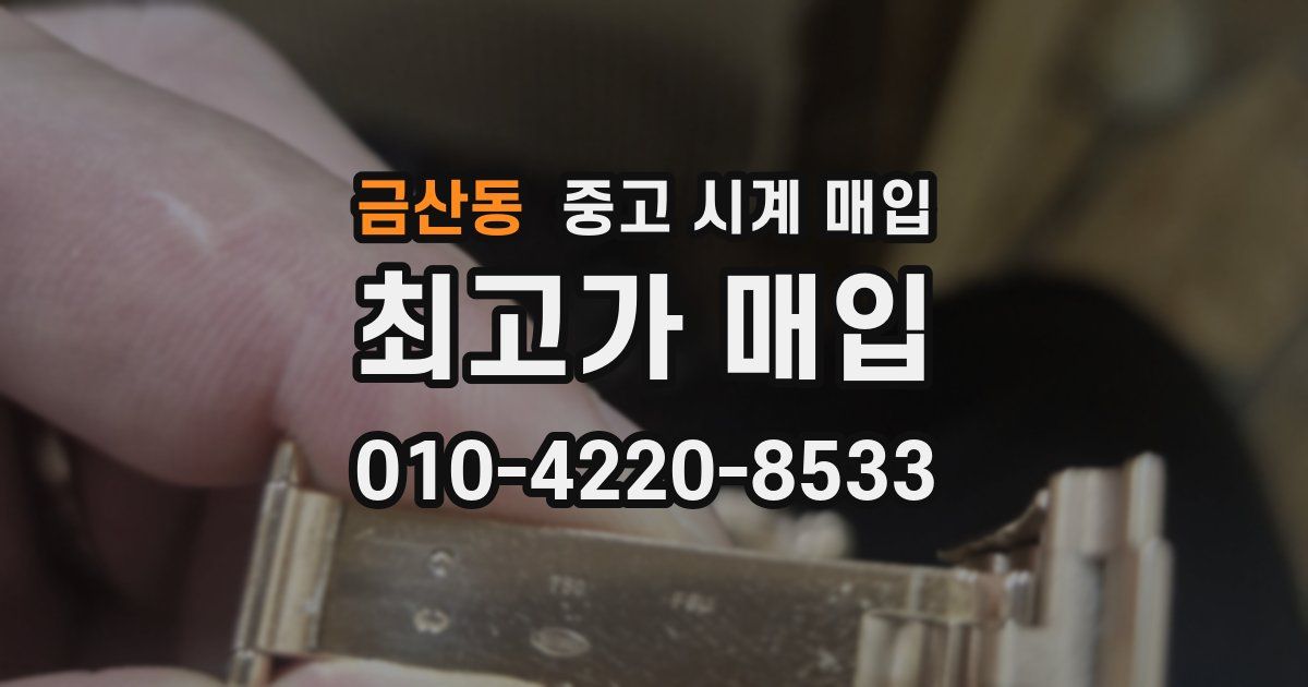 금산동 중고 시계 매입
