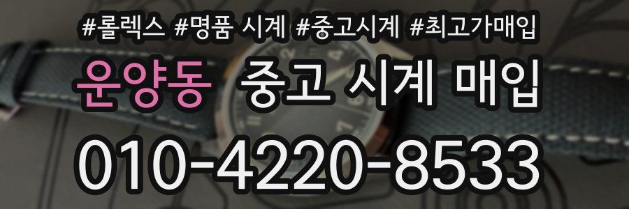 운양동 중고 시계 매입