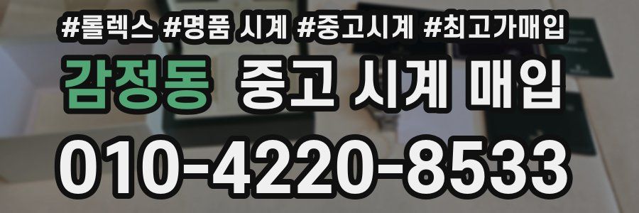 감정동 중고 시계 매입
