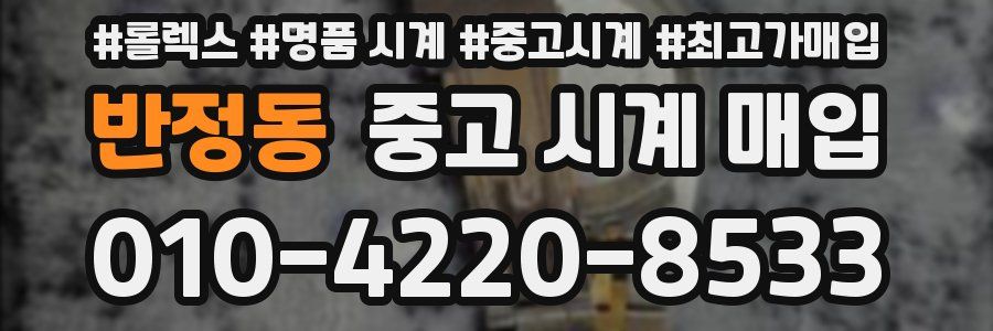 반정동 중고 시계 매입