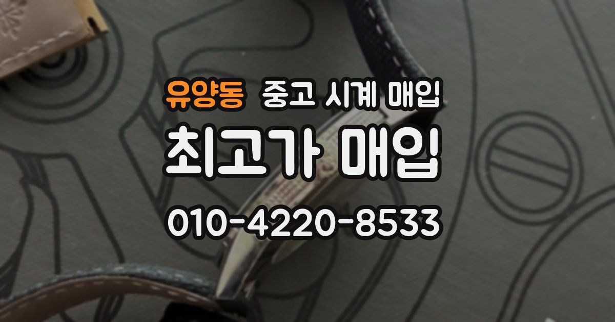 유양동 중고 시계 매입