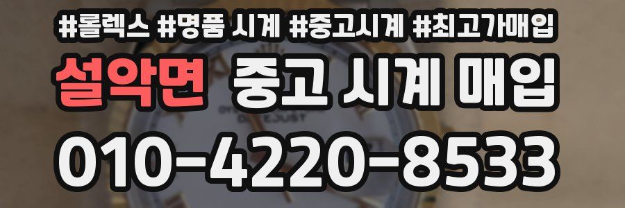 설악면 중고 시계 매입