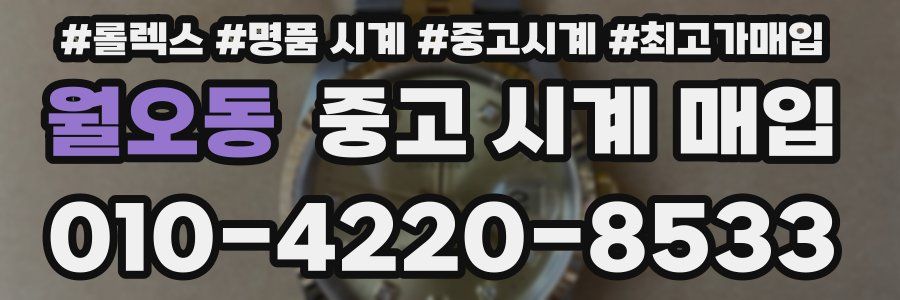 월오동 중고 시계 매입
