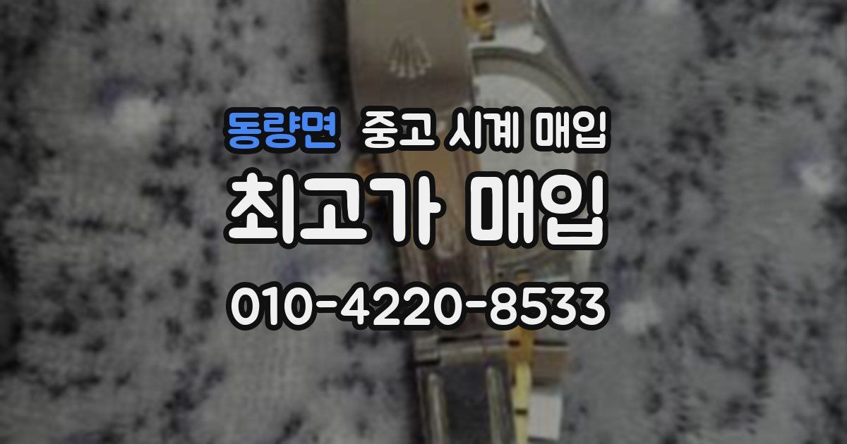 동량면 중고 시계 매입