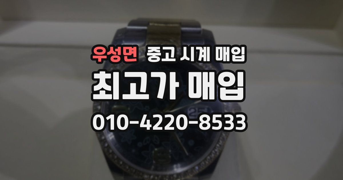 우성면 중고 시계 매입