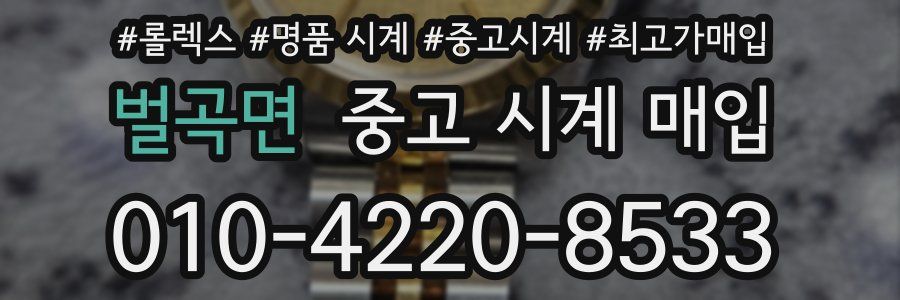 벌곡면 중고 시계 매입
