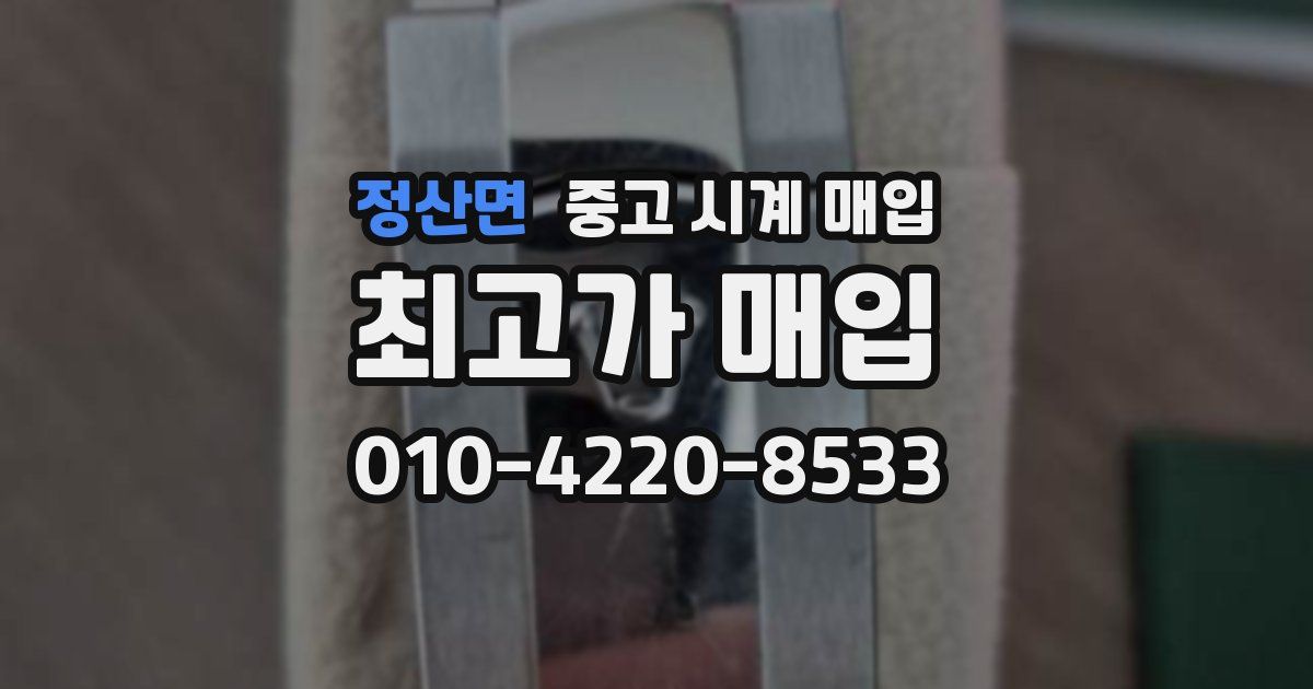 정산면 중고 시계 매입
