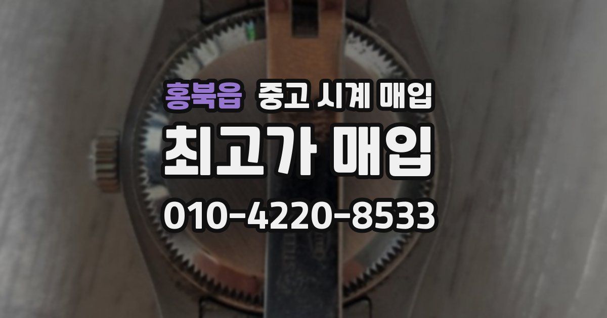 홍북읍 중고 시계 매입