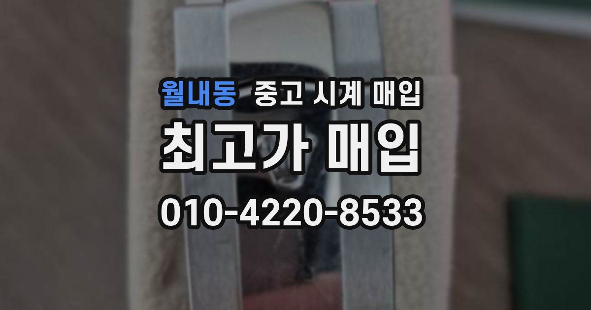 월내동 중고 시계 매입